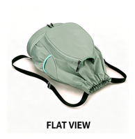 Sac de sport léger en nylon résistant à l'eau, capacité 380 g, avec compartiment séparé pour chaussures (basket et raquette)