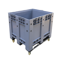 JOIN 1200*1000 Conteneur de stockage en vrac Boîte à palettes en plastique PE-HD pliable pour emballage de batterie de voiture