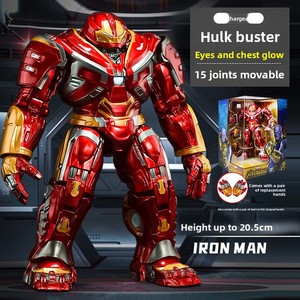 Figurine Iron Man Lumineuse sous Licence Officielle <span class=keywords><strong>Marvel</strong></span>, Armure Anti-Hulk Zhongdong, Emballage Boîte, 14 Ans et Plus, Article de Collection - Product Image 5