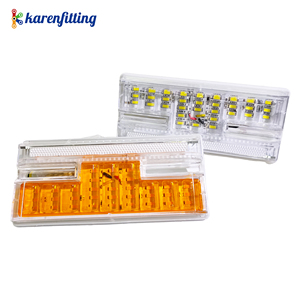 Feux latéraux de camion à LED 24 volts, feux d'avertissement, feux arrière, feux extérieurs pour voiture, remorque, camion, jaune, blanc, rouge, bleu, vert -001 - Product Image 1