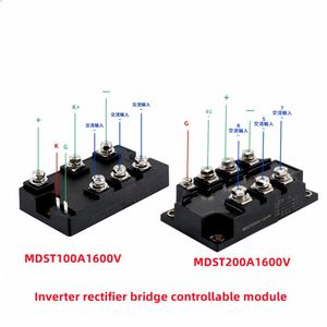 Pont redresseur triphasé MDST75A 100A 150A 200A 1600V, module redresseur onduleur contrôlable MDST100A MDST200A - Product Image 5