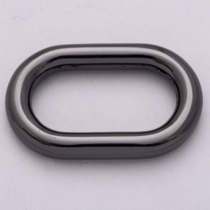 Großhandel Umweltfreundlicher Zinklegierung Split-<span class=keywords><strong>Button</strong></span> Ovalring Anpassbare Farbe und Größe für Gepäckzubehör - Product Image 3