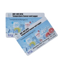 Enregistreurs de données de température RFID UHF NFC en temps réel Matériau PET pour la validation de la chaîne du froid