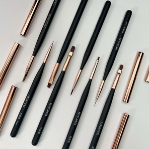 Professional Nail <b>Brush</b> Factory Wholesale Customization OEM/ODM Nail <b>Brush</b> High Quality Wooden Rod Nail <b>Round</b> Head Pen - Product Image 6