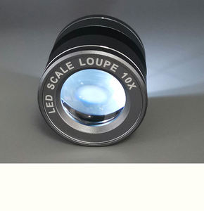 Loupe à bijoux portable 10X à <span class=keywords><strong>prix</strong></span> compétitif Loupe d'écran en métal noir avec échelle Nombre <span class=keywords><strong>de</strong></span> fils - Product Image 2