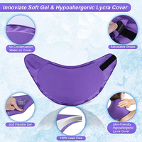 Gel solide réutilisable chaud froid pack cou sac de glace enveloppe compresse thérapie épaule gel solide de qualité médicale