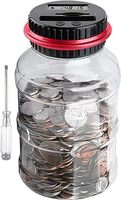 Grande boîte à monnaie électronique à écran LCD US/AUD/EURO/KWD/JPY pour adultes et enfants, tirelire numérique pour garçons, rangement de pièces de monnaie