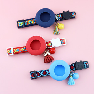 Venta caliente impermeable reflectante Pet Tracker Collar Airtag con hebilla de seguridad campana para perros gatitos hechos de nailon duradero - Product Image 5