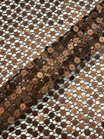 Tissu en maille à paillettes brillantes multicolores à motifs géométriques écologiques, très tendance et élégant