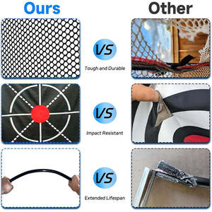 ตาข่ายฝึกซ้อมกอล์ฟแบบพกพา พร้อมเป้าหมายและกระเป๋าสำหรับพกพา - Product Image 6