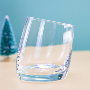 Verres à <span class=keywords><strong>whisky</strong></span> de qualité supérieure, épais, transparents, sans plomb, design européen, marque DH, forme irrégulière, 320 ml, lot de 4 pour <span class=keywords><strong>whisky</strong></span> bourbon - Product Image 2