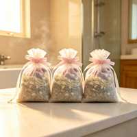 Natürliches Rosen-Badesalz mit Gemischten Kräutern Spa-Einweichbeutel für Tiefen Schlaf und Entspannung Körperpflege Private Label OEM ODM Körperpflegeprodukt Individuelles Geschenk