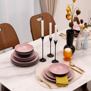 Semtember Promotion Round Kitchen Plates Set Coffee Mug Elegant High-End Microwave Oven Safe <b>Dinnerware</b> Set Wedding Celebration - Product Image 3