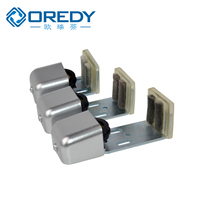 Rueda Guía Antideslizante Ajustable OREDY de 8 mm-8 cm, Material de Acero y Plástico, Accesorios para Puertas Correderas de Vidrio Automáticas para Hoteles