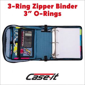 แฟ้มซิป Case-it Mighty Zip Tab ขนาด 3 นิ้ว พร้อมแถบสี 5 สี, แฟ้มขยายได้ และสายสะพายไหล่พร้อมหูหิ้ว - Product Image 6