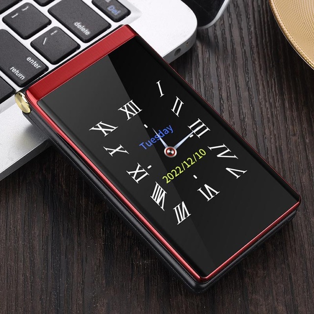 Cross Border Dual Screen Flip Top Elderly 2G Cellphone Large Character Button Function Elderly Student Wholesale Smartphone