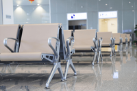Chaise d'attente en PU 3 places, banc d'attente public pour aéroport, hôpital, chaise d'attente publique