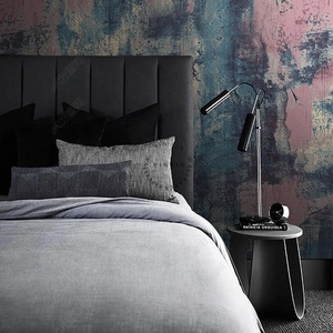 Rosa-blaue moderne Streifen- & Karo-Wandtapete, selbstklebend, 3D, wasserdicht, feuchtigkeitsbeständig, Wandbild für Wohnzimmer - Product Image 2