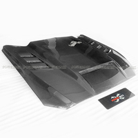 Couvre-moteur en fibre de carbone style TF pour Ford Mustang 2015-2017