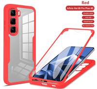 Coque de Téléphone Intégrée Coque-Film pour Infinix Hot 60 Pro Plus 4G, Étui de Protection Antichoc à Couverture Complète pour la Série Infinix