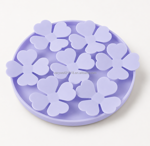 VaryWell Blumenförmige Runde Schnüffelmatte für Hunde und Katzen, Waschbare Puzzle-Decke zur Langsamfütterung und Nasentraining - Product Image 1