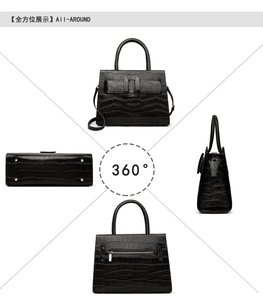 High Quality Pattern Women's <b>Bags</b> 2025 New Fashion Genuine Leather Handbags Cowhide Ladies Shoulder Handbags - Product Image 4