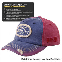 Casquette de baseball vintage à 5 panneaux pour adultes, non structurée, réglable, en denim délavé, avec boucle argentée en cuivre