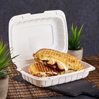 9x6 Conteneur à emporter Boîte alimentaire Jetable à emporter Conteneur d'emballage alimentaire en plastique