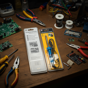 Soldering Iron 19884 Blue Handle 220V 60W For Electronics Repair - Product Image 3