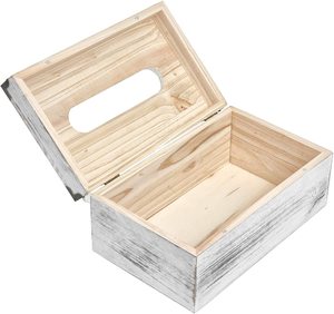 Solid Wood Toilet Storage Wooden Tissue Box For High Functionality And Style