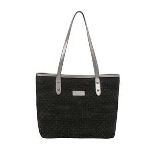 Bolso de hombro vaquero de gran capacidad para mujer, bolso tote informal para mujer - Product Image 5