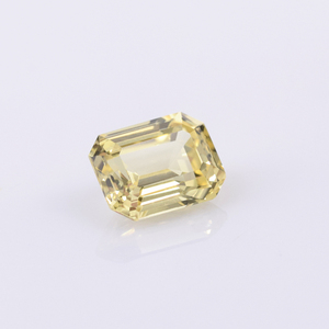 Di alta qualità smeraldo taglio passo gemma Czochralski laboratorio coltivato zaffiro giallo sciolto di colore giallo pietre preziose per gioielli - Product Image 1