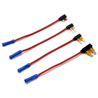 Adaptateur de fusible de voiture Micro2 à profil bas, mini et moyen, avec prise de câble pour caméra de tableau de bord et modification automobile
