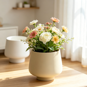 <span class=keywords><strong>Macetas</strong></span> de Cerámica Modernas Nórdicas de Lujo Únicas para Interiores, Macetero de Diseño Simple Personalizado para Decoración de Jardín y Hogar - Product Image 2
