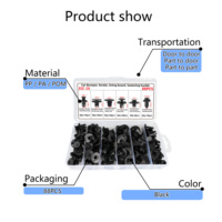Kit d'assortiment de 88 pièces de rivets à pression en plastique résistant aux fissures, 6 types, fixation universelle pour carrosserie automobile, fixation de pare-chocs