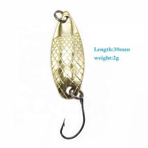 Señuelo de cuchara para trucha, cebo metálico de 1,5g, 2g, 5g, con lentejuelas, con ganchos circulares de <span class=keywords><strong>pulpo</strong></span>, venta al por mayor - Product Image 6