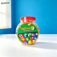 Permen Karet Billiard Fruity Bubble Gum Bermotif Meja Biliard 8g Per Buah Kemasan Stoples 100Pcs Permen Karet Anak Novelty Grosir