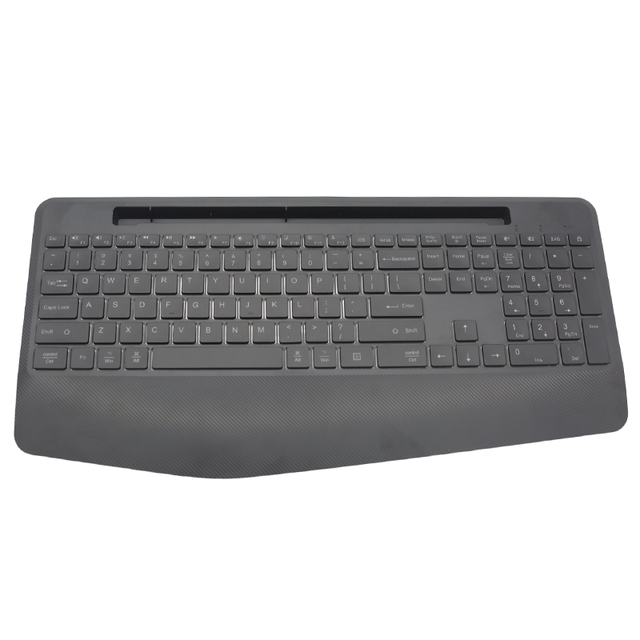 Blue Tooth Keyboard Ergonomic Full Size Wireless Computer Keyboard with Wrist Rest Wireless Keyboard, for Desktop/Laptop