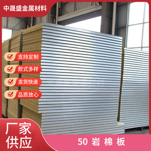 Panel Sándwich de Lana de Roca, Casa Prefabricada, Material de Construcción Industrial Resistente al Fuego para Proyectos de Construcción - Product Image 2
