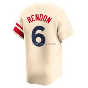 Vente en gros de maillots de baseball américains brodés pour hommes Los Angeles Angel # 27 <span class=keywords><strong>Mike</strong></span> <span class=keywords><strong>Trout</strong></span> # 6 Tenues de softball Anthony Rendon - Product Image 6