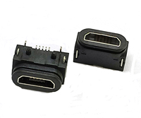 Conector Micro USB Impermeable de 2, 5, 8 y 12 Pines para PCB, Hembra, Tipo A, B, C, Soldadura DIP Vertical, 90 y 180 Grados, Mini Conector Micro USB