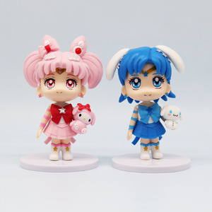 Figurines d'<span class=keywords><strong>action</strong></span> 3D, jouets de dessin animé adorables, ornements, ensembles de figurines d'<span class=keywords><strong>action</strong></span>, accessoires de décoration de voiture, de <span class=keywords><strong>bureau</strong></span> et de table, vente en gros - Product Image 2