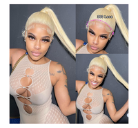 Perruque Lace Front HD Transparente 13x4, Cheveux Humains Vierges Indiens Lisses Baguette, Double Drawn, Densité 180%, Longue, Noire, Grande Taille