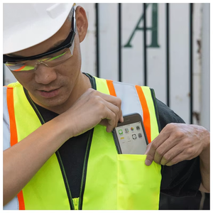 Zuja OEM dịch vụ an toàn cao vest <span class=keywords><strong>Class</strong></span> <span class=keywords><strong>2</strong></span> khả năng hiển thị cao Áo Khoác Phản quang an toàn vest với túi - Product Image 6