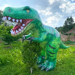 Nueva llegada traje de dinosaurio realista para la venta adulto inflable caminar dinosaurio T Rex disfraz para Jurassic Park