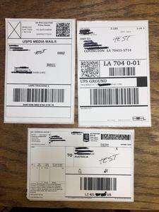 8.5 "x 5.5" nửa tấm tự dính vận chuyển nhãn cho laser & máy in phun printersc (100 tờ, 200 nhãn) - Product Image 4