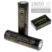 Batterie Li-ion 18650 longue durée 3.7v 2200mah LII-22A Litokala Batterie lithium-ion rechargeable pour lampe de poche