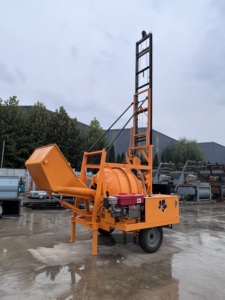 Mesin Pengaduk Beton Diesel JZC350 Berdaya Tinggi 25HP Pompa Motor Kapasitas 560L 8-10m/h Pengangkat Muat Sendiri untuk Pabrik Manufaktur - Product Image 5