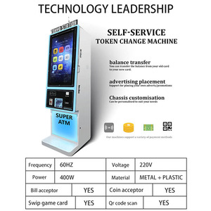 Chiosco Self-Service Professionale con Schermo Touch da 32 Pollici per Sale Giochi, Capacità Massiva <span class=keywords><strong>di</strong></span> 20.000 Monete - Product Image 5