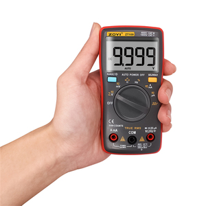 เครื่องทดสอบแบบพกพาขนาดเล็ก จอ LCD แสดงผลแบบสี่เหลี่ยมจัตุรัส ปรับช่วงอัตโนมัติ ZOYI ZT-109 ได้รับการรับรองมาตรฐาน CE FCC มัลติมิเตอร์แบบดิจิตอล - Product Image 2